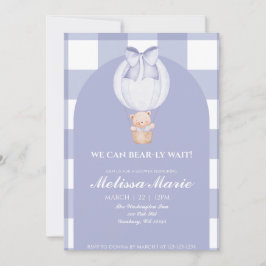 We Can Bear-ly Wait Baby Shower Invite Einladung