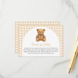 We Can Bearly Wait Baby Shower Books for Baby Begleitkarte
