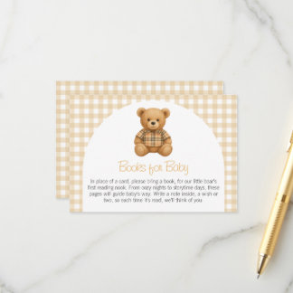 We Can Bearly Wait Baby Shower Books for Baby Begleitkarte