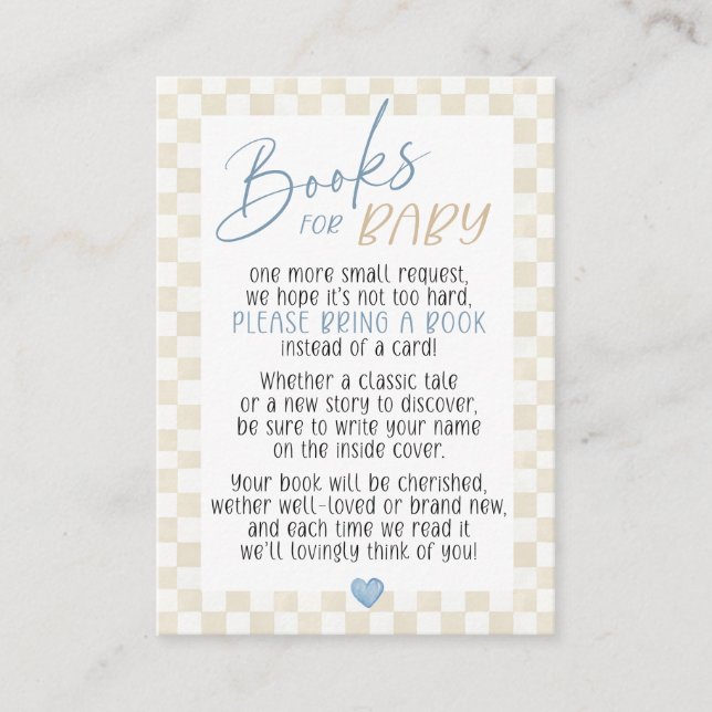 We Can Bearly Wait Books for Baby Boy Shower Begleitkarte (Vorderseite)