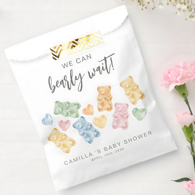 We Can Bearly Wait Gummy Bears Baby Shower Geschenktütchen (Von Creator hochgeladen)