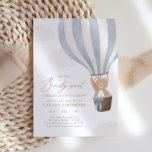 We Can Bearly Wait Hot Air Balloon Baby Shower Einladung<br><div class="desc">Celebrate the arrival of a little one with this teddy bear and hot air balloon baby shower invitation.</div>