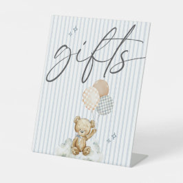 We Can Bearly Wait Teddy Bear GIFTS Baby Shower Sockelschild