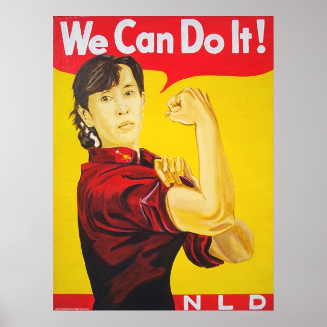 We Can Do It! - Ang San Suu Kyi Poster (Vorne)