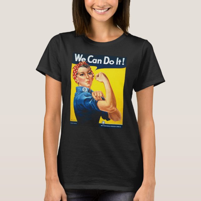 We can do it retro vintage poster T-Shirt (Vorderseite)