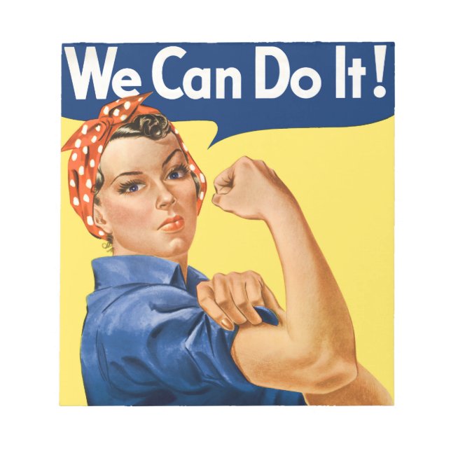 We Can Do It! Rosie the Riveter  Notizblock (Vorderseite)