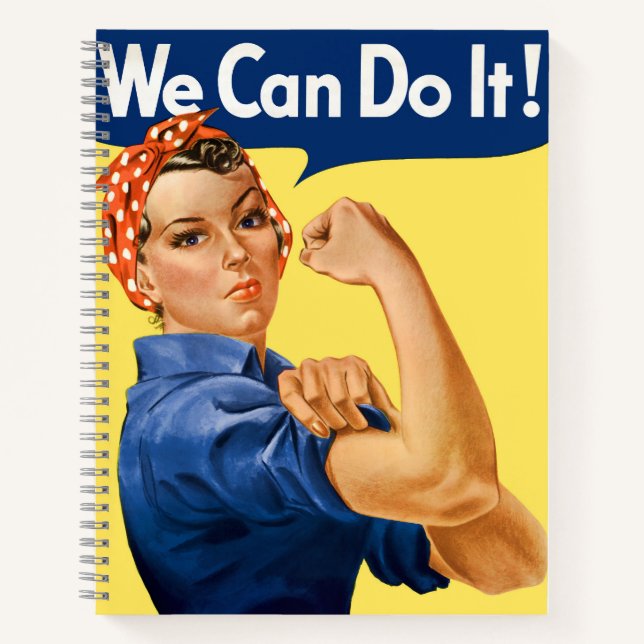 We Can Do It! Rosie the Riveter Notizbuch (Vorderseite)