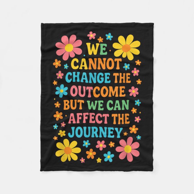 We Cannot Change The Outcome - Hosce Nurse Care  Fleecedecke (Vorderseite)
