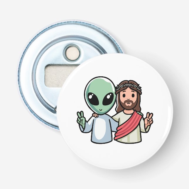 We come in peace flaschenöffner (Vorderseite)