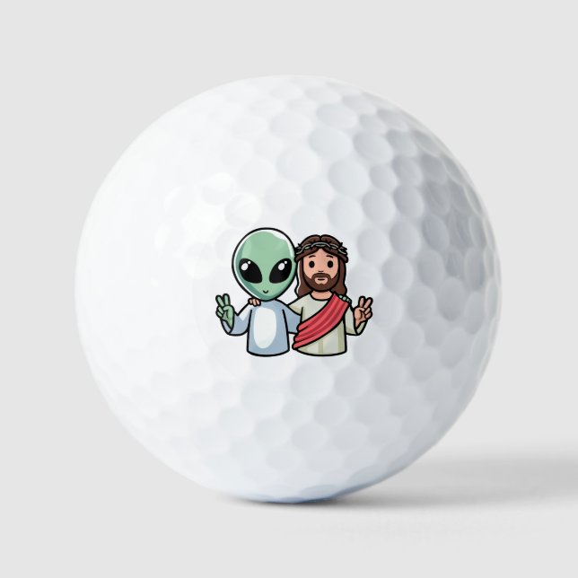 We come in peace golfball (Vorderseite)