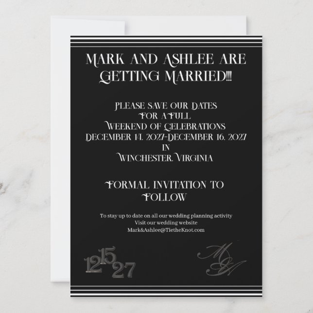 We Do Formal Save the Date (Dos)