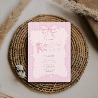 We haven’t slept one bit girl 1st birthday  einladung