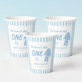 We Haven't Slept One Bit Pajama 1st Birthday Pappbecher