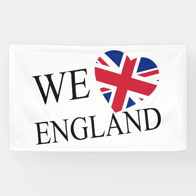 We Heartflag England bk (h) bncnt Banner (Horizontal)