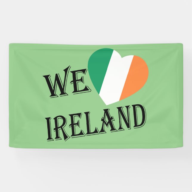 We Heartflag Ireland bk (h) bncnt Banner (Horizontal)