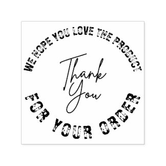 We Hope You Love It | Custom Small Business Permastempel