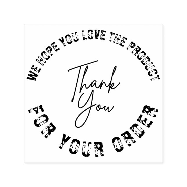 We Hope You Love It | Custom Small Business Permastempel (Design)