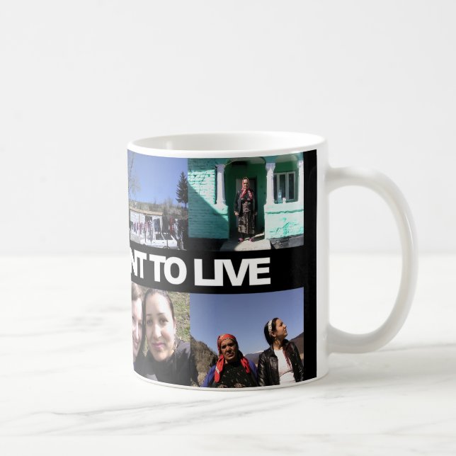 We just want to live - kaffemugg kaffeetasse (Rechts)