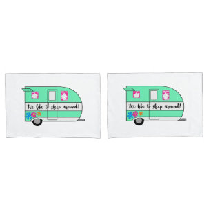 "We like Sleep Around" Camper Kissen Hüllen Kissenbezug