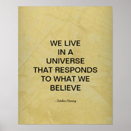 WE LIVE IN A UNIVERSE POSTER