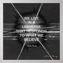 WE LIVE IN A UNIVERSE POSTER