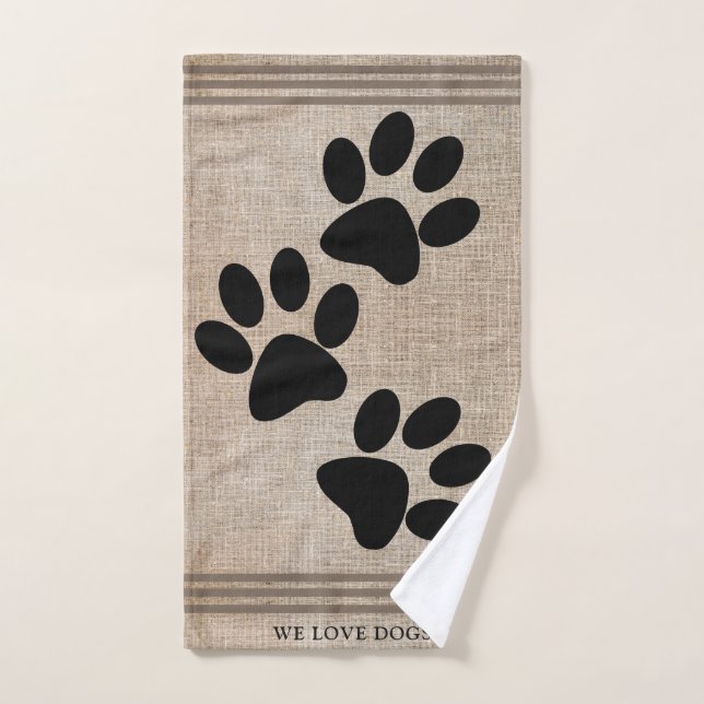 We Love Dogs Handtuch (Handtuch)