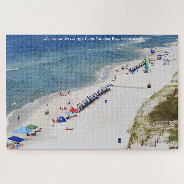 We Love Panama Beach Florida Jigsaw Puzzle (Horizontal)