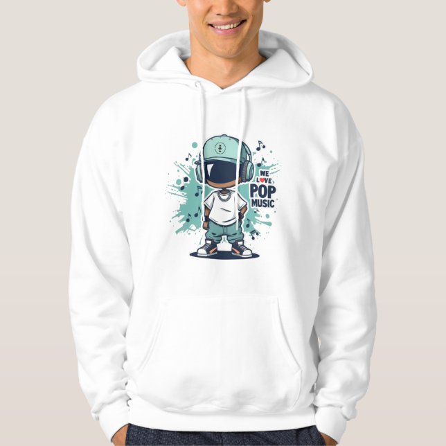 We Love Pop Music Hoodie (Vorderseite)