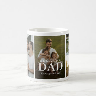We Love You Dad 5 Photo Collage Lumbar Pillow Kaffeetasse