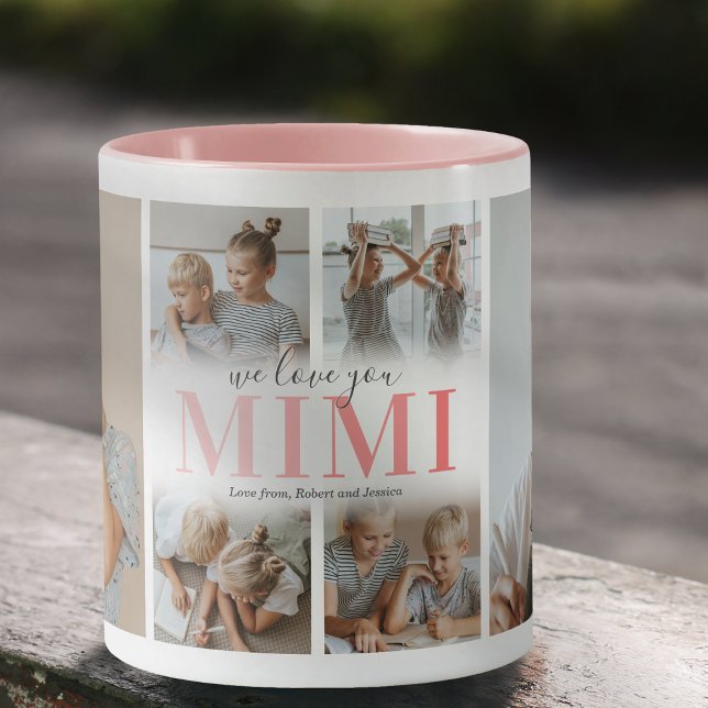 We Love You Mimi Photo Collage Mug (Créateur téléchargé)