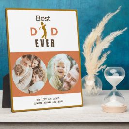 We Love You Modern Best Dad Ever Fathers Day Photo Fotoplatte