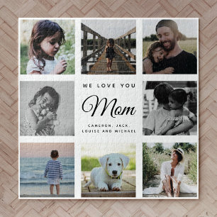 WE LOVE YOU MOM Modern Family Foto Collage