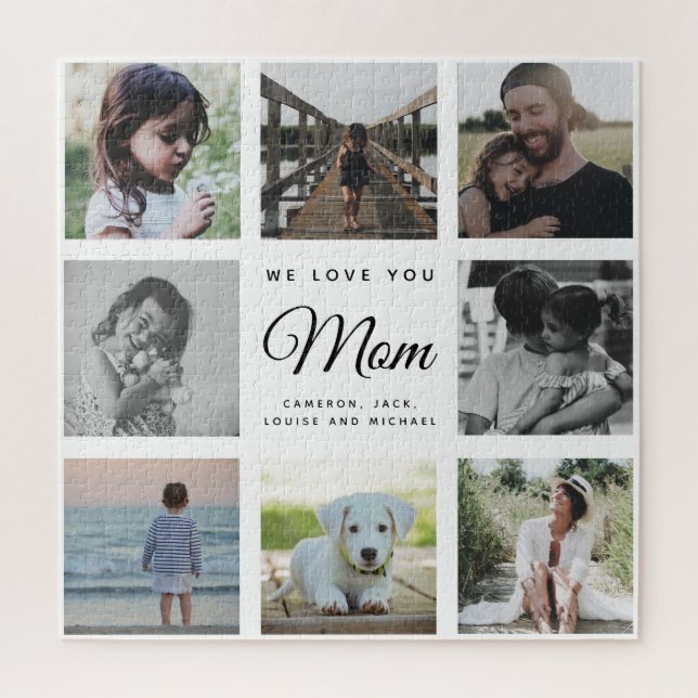 WE LOVE YOU MOM Modern Family Foto Collage (Vertikal)