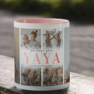 We Love You YaYa Photo Collage Mug