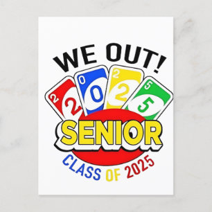 We Out Senior 2025 Gambling Game Abschluss Postkarte