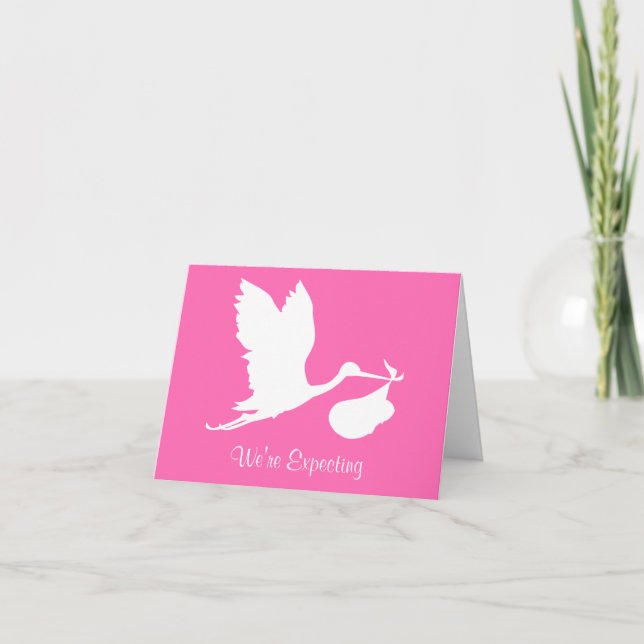 We’re Expecting Flying Stork Ankündigung (Vorderseite)