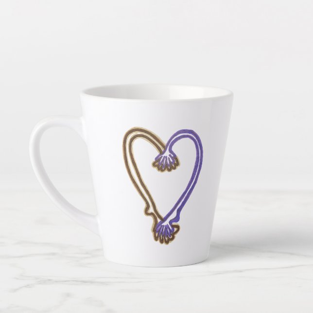 We’re Making It Work Mug Quirky Heart  Latte Mug (Gauche)