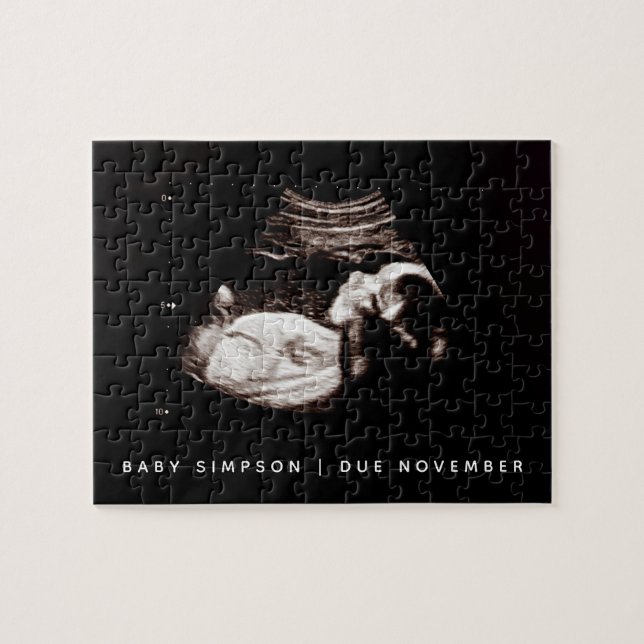 We’re Pregnant Sonogram Pregnancy Announcement (Horizontal)