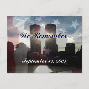 We Remember September 11 Postkarte