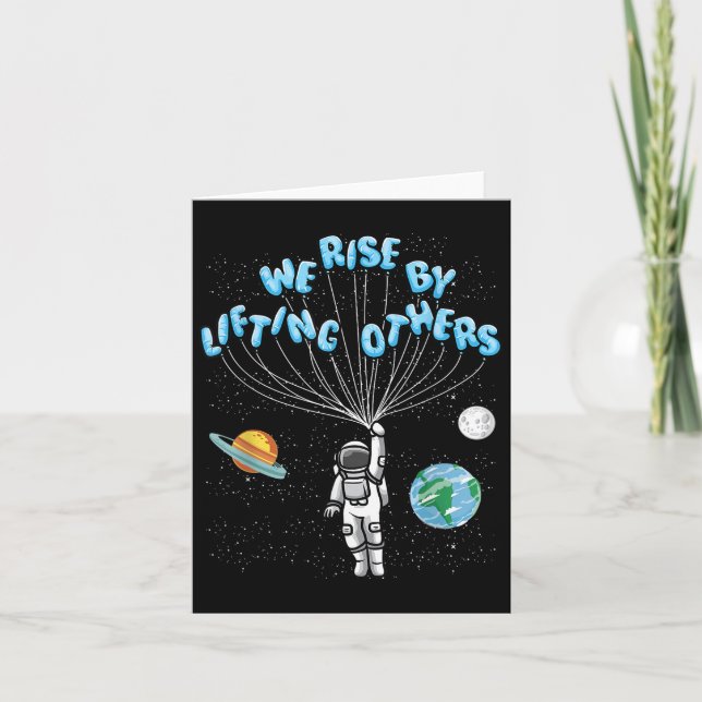 We Rise Motivational Quote - Clic Fit, Short Sleev Karte (Vorderseite)