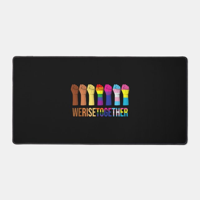 We Rise Together Black Lgbt Gay Pride Support (Recto)