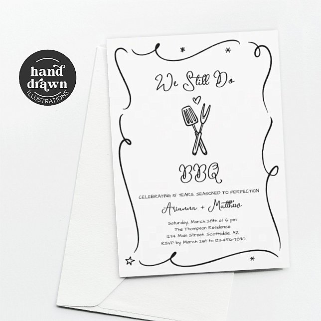 We Still Do BBQ Anniversary Party Invitation Einladung (Von Creator hochgeladen)