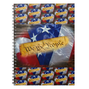 We The People American Flag Notizblock