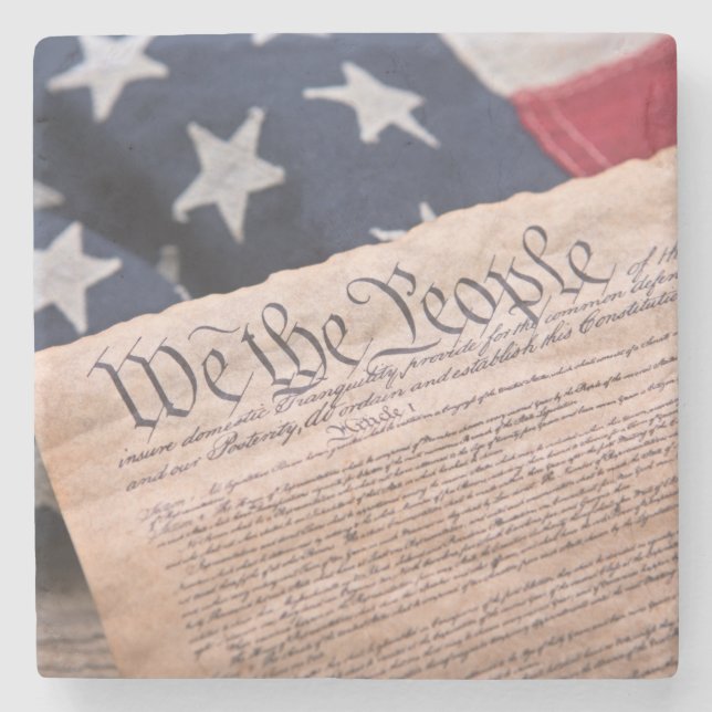 We the People Constitution Steinuntersetzer (Vorderseite)