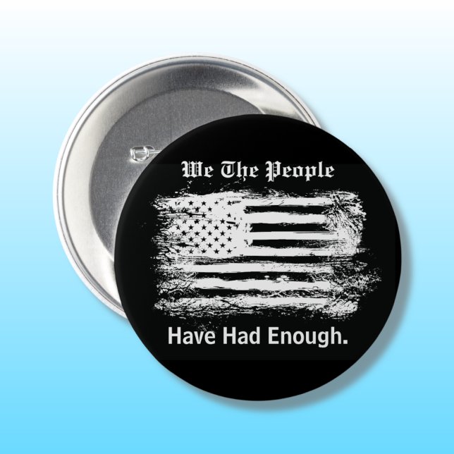 We The People Distressed Flag Button (Von Creator hochgeladen)