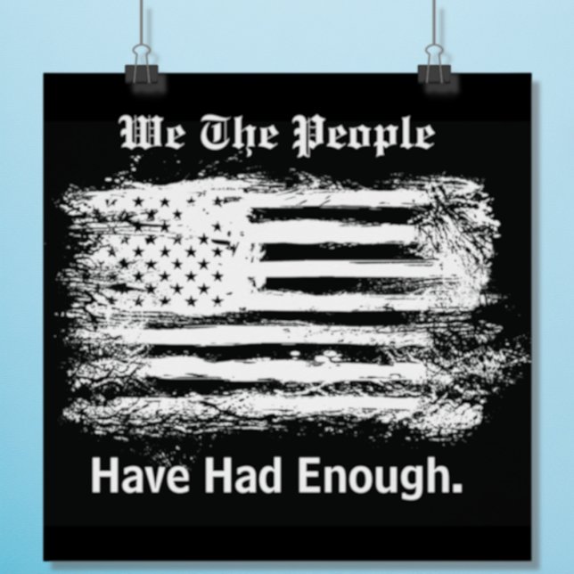 We The People Distressed Flag Poster (Von Creator hochgeladen)