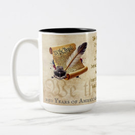 We the People Mug 250 Year Anniversary of America Zweifarbige Tasse