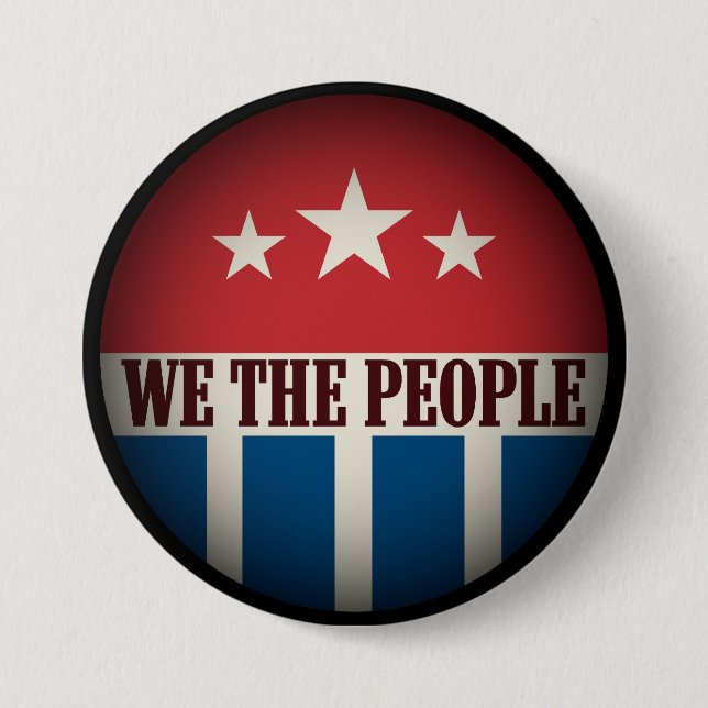 We the People Retro Button (Vorderseite)