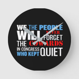 we the people... runde wanduhr