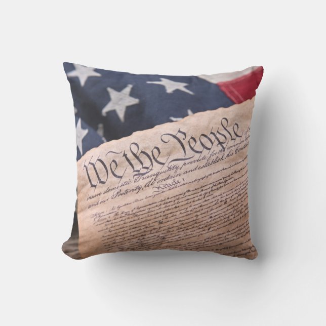 We the People Verfassung Kissen (Vorderseite)